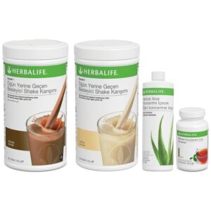 Herbalife Shake Karışımı 1 Vanilya 1 Çikolata Aloe Vera 1 100G Klasik Çay