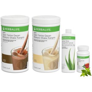 Herbalife Shake Karışımı 1 Vanilya 1 Çikolata Aloe Vera 1 Klasik Çay