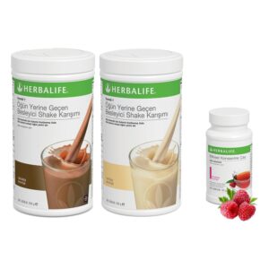Herbalife Shake Karışımı 1 Vanilya 1 Çikolata 1 Ahududu Çay