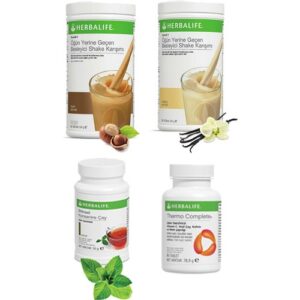 Herbalife Shake Karışımı - 1 Vanilya - 1 Fındık - 1 Klasik Çay - 1 Termo