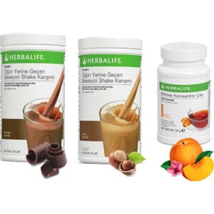 Herbalife Shake Karışımı - 1 Fındık - 1 Çikolata - 1 Şeftali Çay