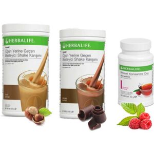 Herbalife Shake Karışımı - 1 Fındık - 1 Çikolata - 1 Ahududu Çay