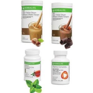 Herbalife Shake Karışımı - 1 Fındık - 1 Çikolata - 1 Klasik Çay - 1 Termo