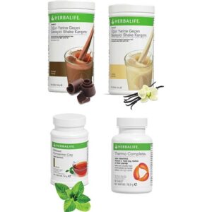 Herbalife Shake Karışımı - 1 Vanilya - 1 Çikolata - 1 Klasik Çay - 1 Termo