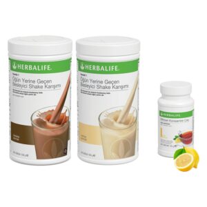 Herbalife Shake Karışımı 1 Vanilya 1 Çikolata 1 Limon Çay