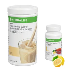 Herbalife Shake Karışımı 1 Vanilya 1 Limon Çay