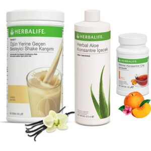 Herbalife Vanilya Shake - Şeftali Çay 50 gr - Aloe Vera