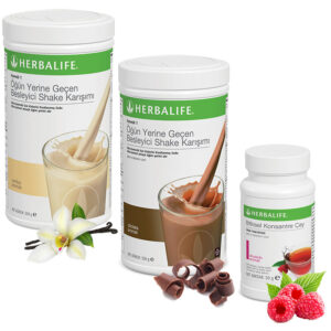 Herbalife Shake Vanilya 1 Çikolata 1 - Herbalife Çay Ahududu