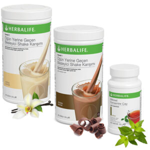 Herbalife Shake Vanilya 1 Çikolata 1 - Herbalife Çay Klasik 50 Gr