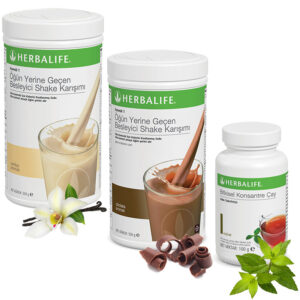 Herbalife Shake Vanilya 1 Çikolata 1 - Herbalife Çay Klasik 100 Gr