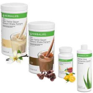 Herbalife Shake Vanilya 1 Çikolata 1 - Herbalife Çay Limon - Herbalife Aloe Vera