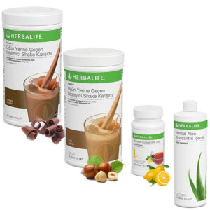 Herbalife Shake Çikolata 1  Fındık 1 - Herbalife Çay Limon - Herbalife Aloe Vera