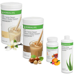 Herbalife Shake Vanilya 1  Fındık 1 - Herbalife Çay Şeftali - Herbalife Aloe Vera