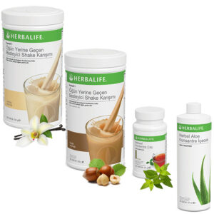 Herbalife Shake Vanilya 1  Fındık 1 - Herbalife Çay Klasik 50 Gr - Herbalife Aloe Vera