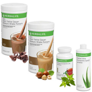 Herbalife Shake Çikolata 1  Fındık 1 - Herbalife Çay Klasik 100 Gr - Herbalife Aloe Vera