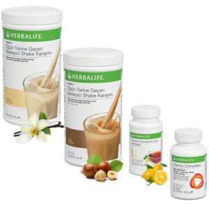 Herbalife Shake Vanilya 1  Fındık 1 - Herbalife Çay Limon - Herbalife Termo