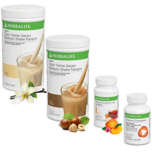 Herbalife Shake Vanilya 1  Fındık 1 - Herbalife Çay Şeftali - Herbalife Termo