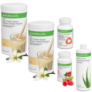 Herbalife Shake Vanilya 2 - Herbalife Çay Ahududu - Herbalife Aloe Vera - Herbalife Termo