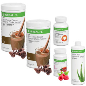 Herbalife Shake Çikolata 2 - Herbalife Çay Ahududu - Herbalife Aloe Vera - Herbalife Termo
