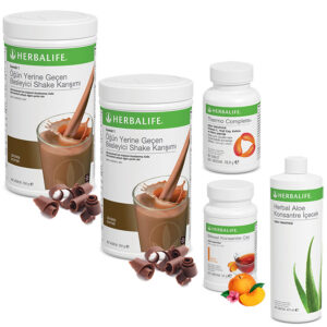 Herbalife Shake Çikolata 2 - Herbalife Çay Şeftali - Herbalife Aloe Vera - Herbalife Termo