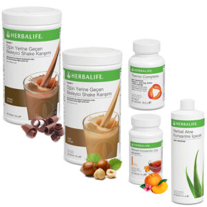 Herbalife Shake Çikolata 1  Fındık 1 - Herbalife Çay Şeftali - Herbalife Aloe - Herbalife Termo