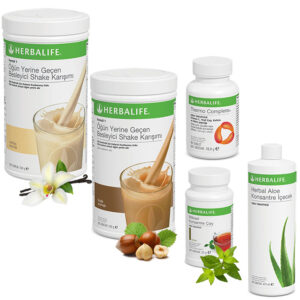 Herbalife Shake Vanilya 1  Fındık 1 - Herbalife Çay 50 Gr - Herbalife Aloe Vera - Herbalife Termo