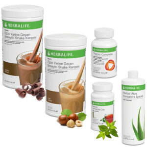 Herbalife Shake Çikolata 1  Fındık 1 - Herbalife Çay 50 Gr - Herbalife Aloe Vera - Herbalife Termo
